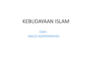 kebudayaan islam - UIGM | Login Student