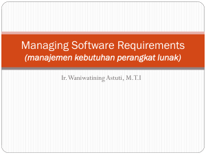 Managing Software Requirements (manajemen