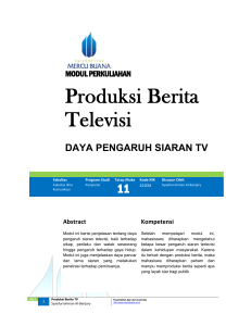 Modul Produksi Berita TV [TM12]