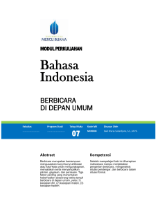Modul Bahasa Indonesia [TM7]