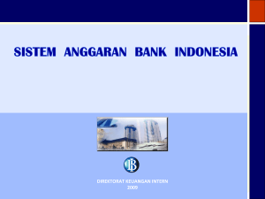 KETENTUAN MENGENAI SISTEM ANGGARAN BANK INDONESIA