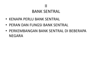 I. BANK SENTRAL