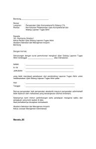 Form Sidang LTA - Akademi Sekretari dan Manajemen Ariyanti