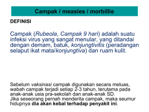 Campak / measles / morbillie