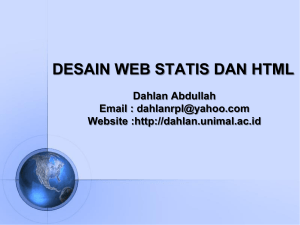 desain web statis dan html - Dahlan Abdullah
