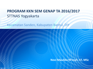 Materi Program KKN Sem Genap TA 2016-2017