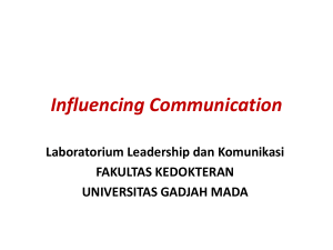 Influencing Communication