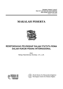 redefinisiasas pelengkap dalam statuta roma dalam