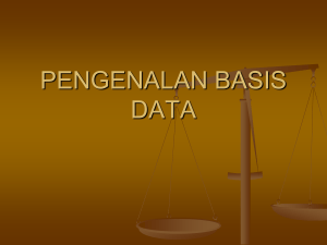 pengenalan basis data