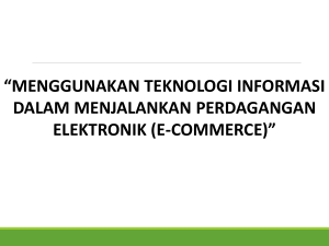 perdagangan elektronik (e