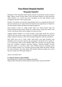 Press Release HEPATITIS A 2015