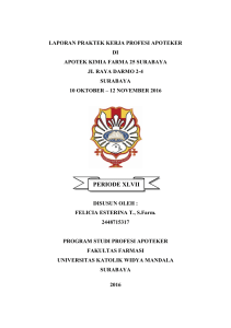 periode xlvii - Widya Mandala Catholic University Surabaya