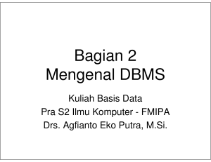 Bagian 2 Mengenal DBMS