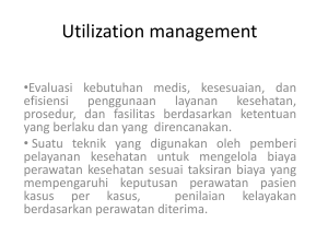 Utilization management