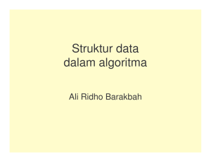 Struktur Data dalam algoritma