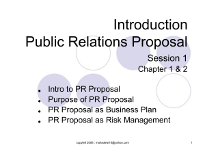 Types of PR Proposal