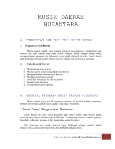 Musik Daerah Nusantara