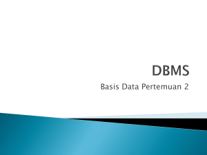 Aplikasi Basis Data DBMS