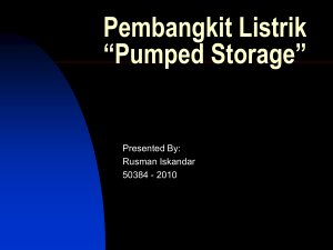 Pumped Storage - rusman iskandar