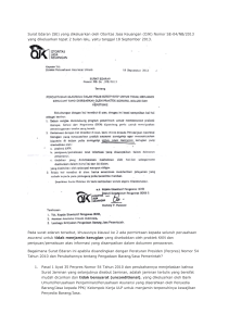 Surat Edaran (SE) - LPSE Provinsi Aceh