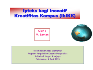 IbIKK 2015 (M) - Politeknik Negeri Sriwijaya