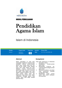 Modul Pendidikan Agama Islam [TM3]