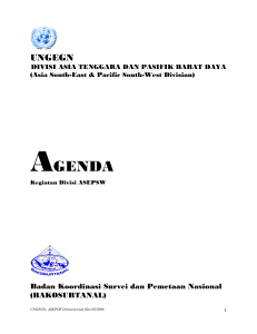 agenda - Badan Informasi Geospasial