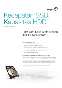 Kecepatan SSD. Kapasitas HDD.