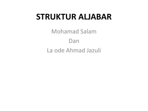 struktur aljabar - Salam Salenda