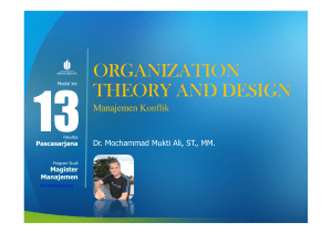 organization theory and design