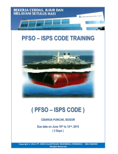 pfso – isps code training