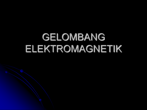 GELOMBANG ELEKTROMAGNETIK