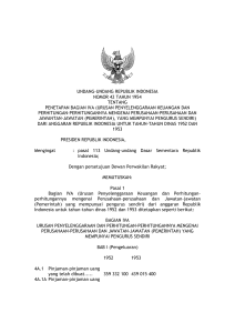 undang-undang republik indonesia nomor 42 tahun 1954 tentang