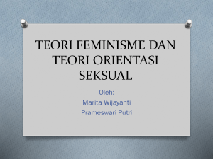 teori feminisme dan teori orientasi seksual