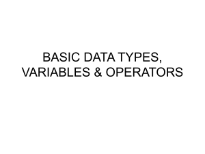 basic data types - Teknik Elektro UGM