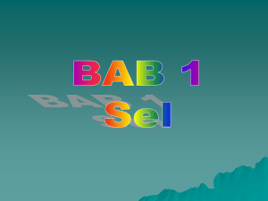 bab-1 sel - WordPress.com