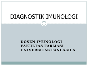 Immunological diagnosis