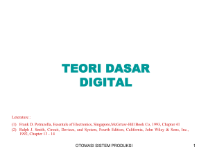 9. Teori Dasar Digital - Otomasi Sistem Produksi