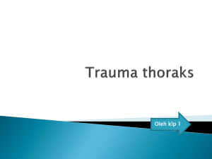 Trauma thoraks