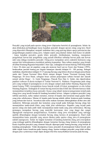 Penyakit yang terjadi pada spesies elang jawa• (Spizaetus bartelsi
