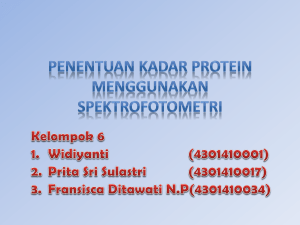 Penentuan Kadar Protein Menggunakan