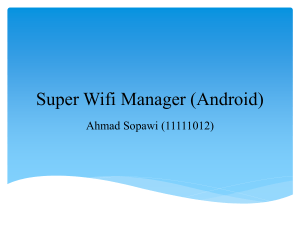 Super Wifi Manager