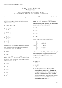 Soal UTS Matematika I 12Apr12 - istiarto