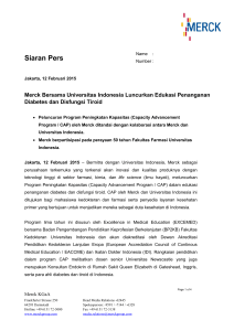 Press release - Merck Indonesia