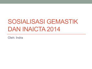 Sosialisasi Gemastik dan Inaicta 2014 - FTI Budi Luhur