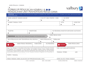 Form Penjualan - Valbury Capital Management