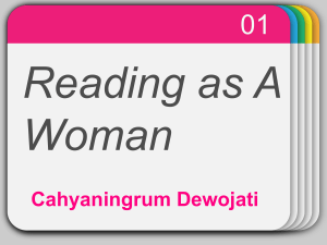 Reading as A Woman