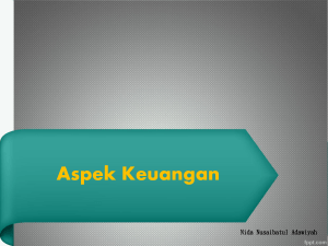 ASPEK KEUANGAN - Official Site of Nida Nusaibatul Adawiyah
