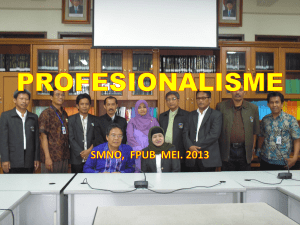 etika profesi profesionalisme