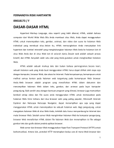 DASAR-DASAR HTML